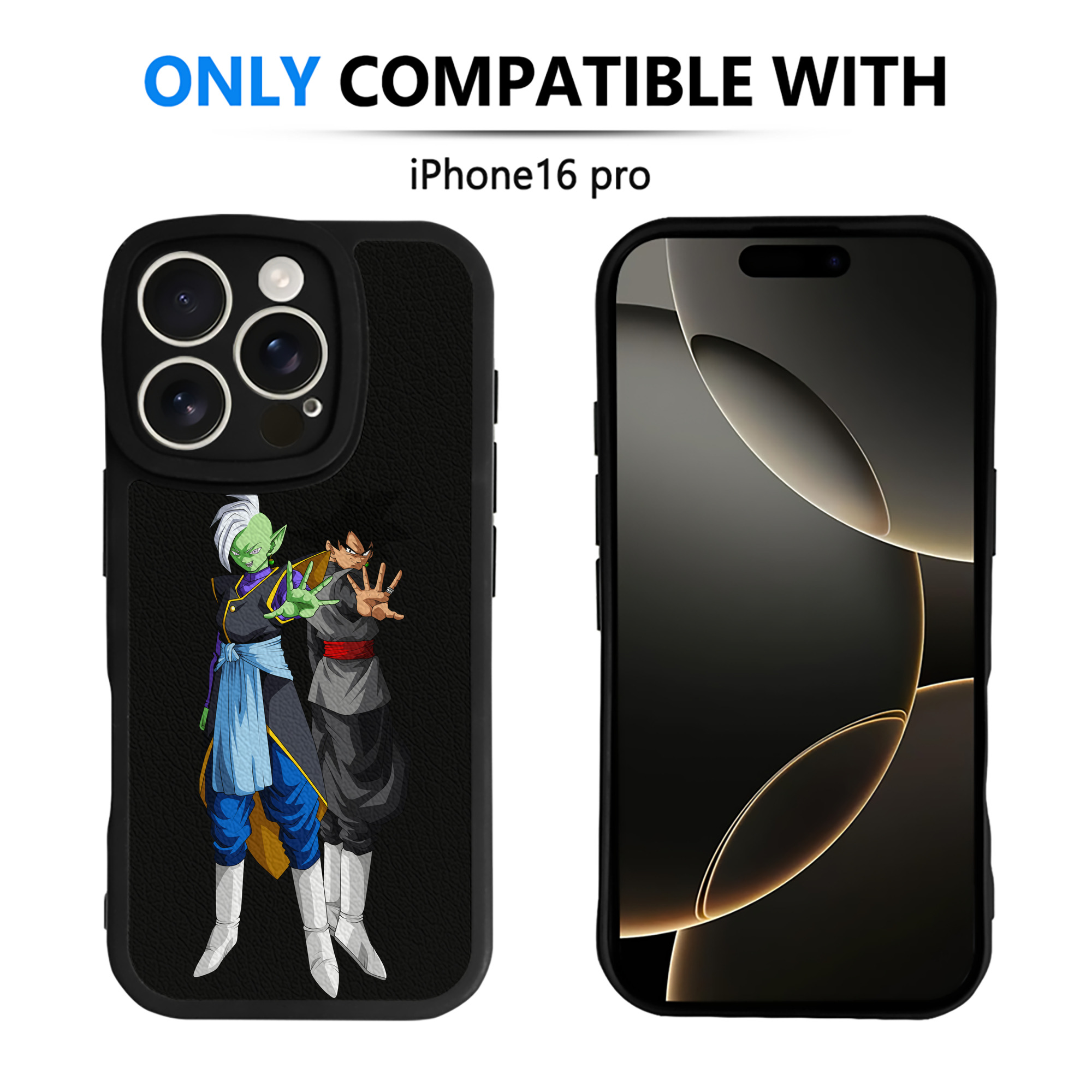 （画像用） ドラゴンボール DRAGON BALL 【iPhone 16シリーズ対応】シリコンスマホケース（レザー調） 材質：シリコン